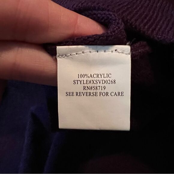 NWT! NY collection purple knit dress. Size medium - Picture 4 of 11